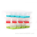 Easy-Release TPR & Flexible 8-Square Ice Cube Tray